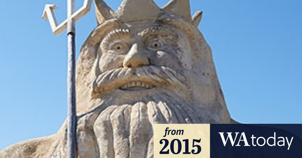 A restored King Neptune rises to reclaim Atlantis in Two Rocks